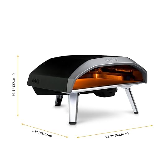 Ooni Koda 16 Gas-Pizzaofen für den Außenbereich – Neapolitanische Pizza in 60 Sekunden