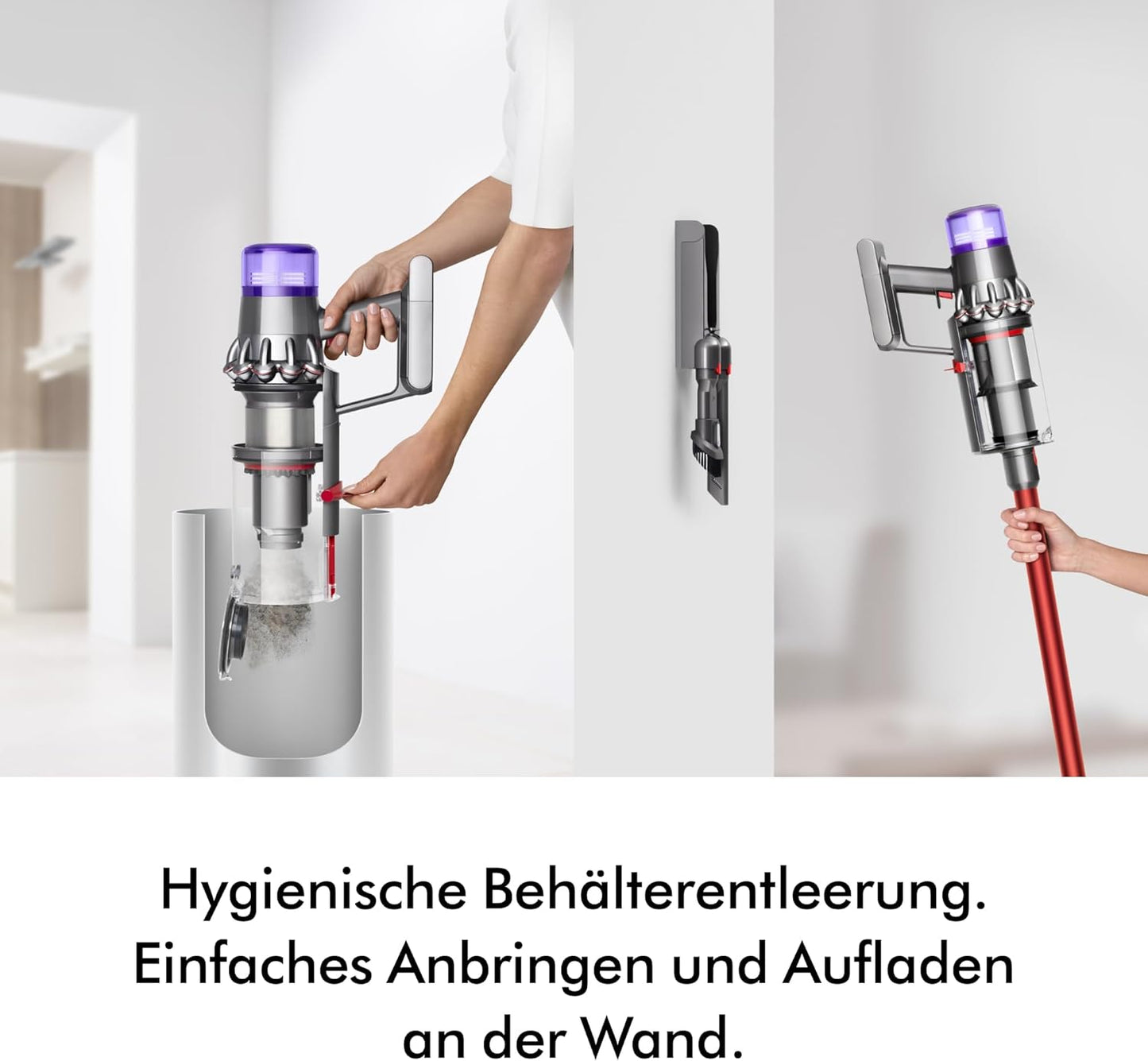 Dyson V11 Fluffy – Kabelloser Hochleistungsstaubsauger (Nickel/Rot)